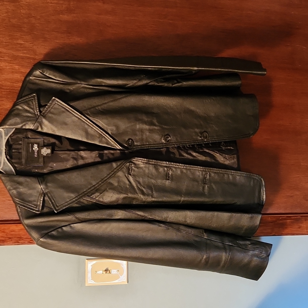 East 5th leather jacket size XL petite